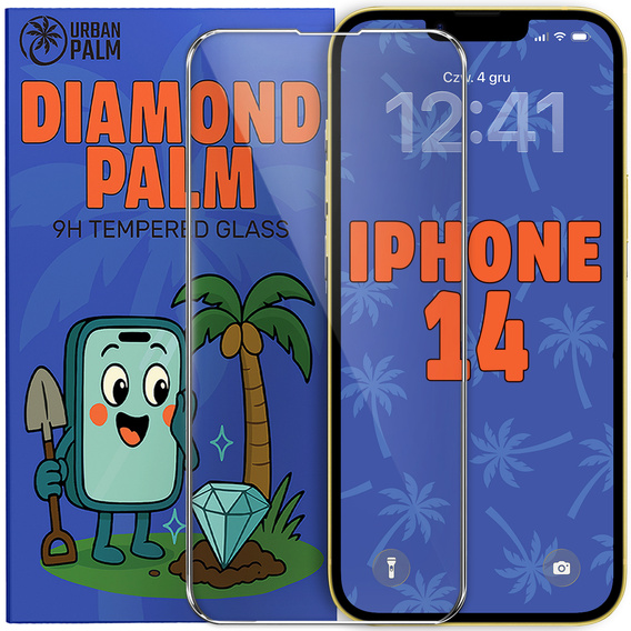 Diamond Palm edzett üveg iPhone 14-hez