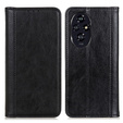 Pattintható tok Honor 200 Pro 5G, Split Leather, fekete