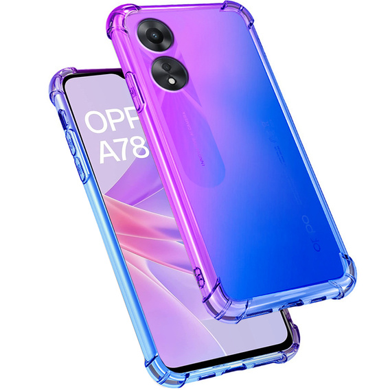Tok Oppo A78 5G, Gradient Dropproof, Lila / kék