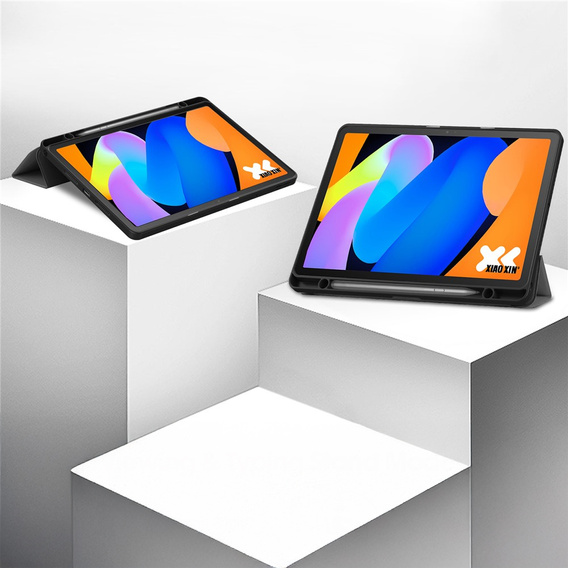 Tojás Lenovo Idea Tab 11" 2025 TB336FU TB336ZU, állvány, Smartcase tolltartóval, szürke színű