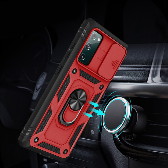 Telefontok a Samsung Galaxy S20 FE, CamShield Slide, piros