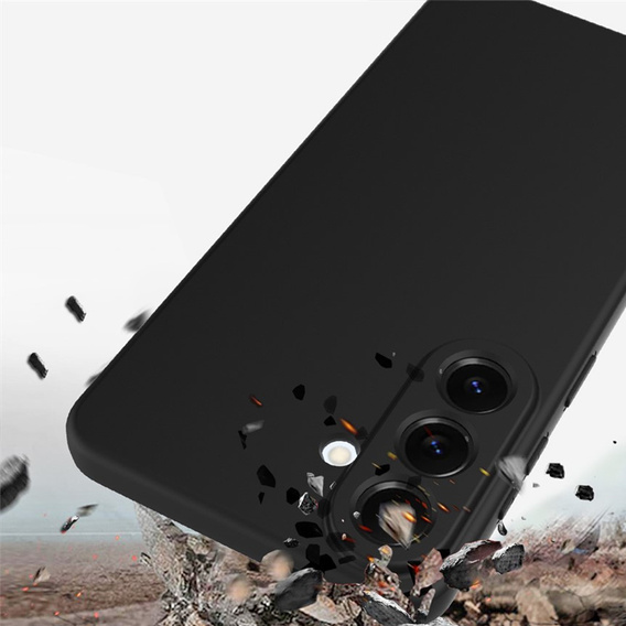 Szilikon Lite tok MagSafe-hez Samsung Galaxy A57 5G készülékhez, fekete