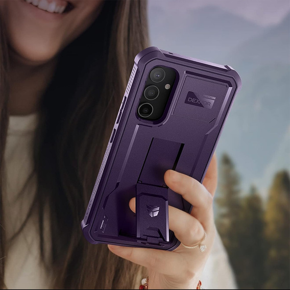 Páncélozott tok a Samsung Galaxy A34 5G, Dexnor Full Body (Two Frames), lila