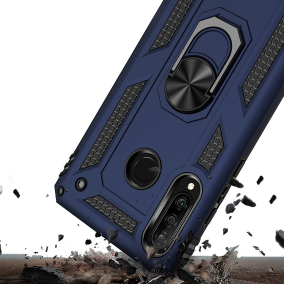 Páncélozott telefontok a Huawei P30 Lite, Nox Case Ring, kék