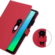 Tok iPad 10.2" 2021/2020/2019 (9/8/7 gen.), pánttal, animal, piros