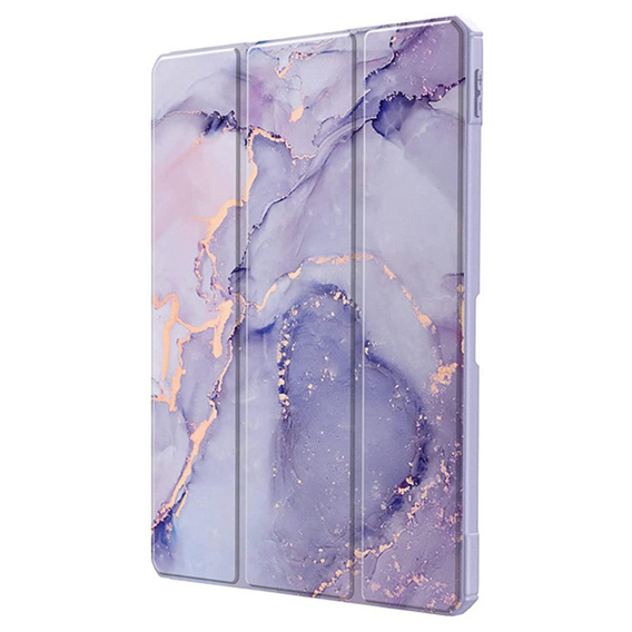 Tok Apple iPad Air 11" 6 gen. 2024, Smartcase Hybrid, tolltartó résszel, Marble lila
