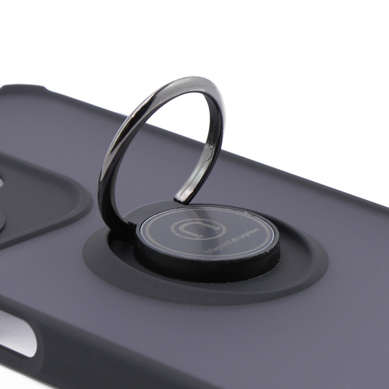 Tok Infinix Hot 30i, Frosted Ring, fekete