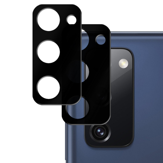 2x ERBORD edzett üveg a kamera számára, hogy Samsung Galaxy S20 FE/ S20 FE 5G, fekete