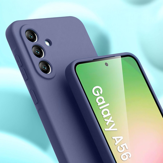Telefontok a Samsung Galaxy A56 5G, Silicone Lite, sötétkék