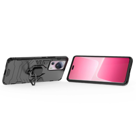 Telefontok a Xiaomi 13 Lite, Kickstand Ring, fekete