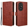 Pattintható tok a Honor 200 Pro 5G, Crazy Horse Wallet, barna