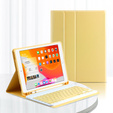 Tok + billentyűzet iPad 10.2 2019 / 2020 / 2021, sárga