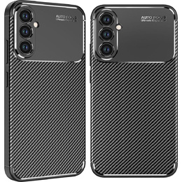 Szilikon tok a Samsung Galaxy A17 5G készülékhez, kameravédelemmel, fekete színben