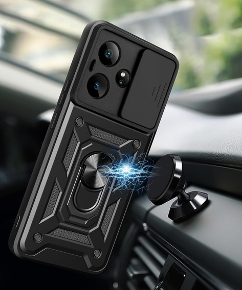 Telefontok a Realme GT 7 / 7T, CamShield Slide, fekete