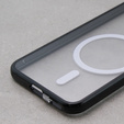 Magnetic Dual Glass MagSafe tok Samsung Galaxy S23, fekete