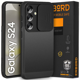 Telefontok a Samsung Galaxy S24, ERBORD CamProtect Slide Camera, fekete