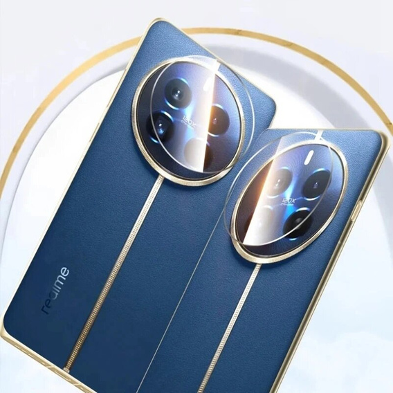2x ERBORD kamera edzett üveg a Realme 12 Pro / 12 Pro+ készülékhez, átlátszó
