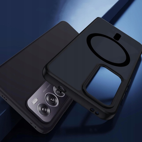 Tok Oppo Reno 12 Pro-hoz, MagSafe, ERBORD Matt Case, fekete