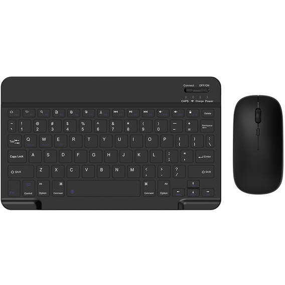 Tok + billentyűzet Apple iPad Pro 11" 5 gen. 2024, Leather Pen Slot TouchPad, fekete