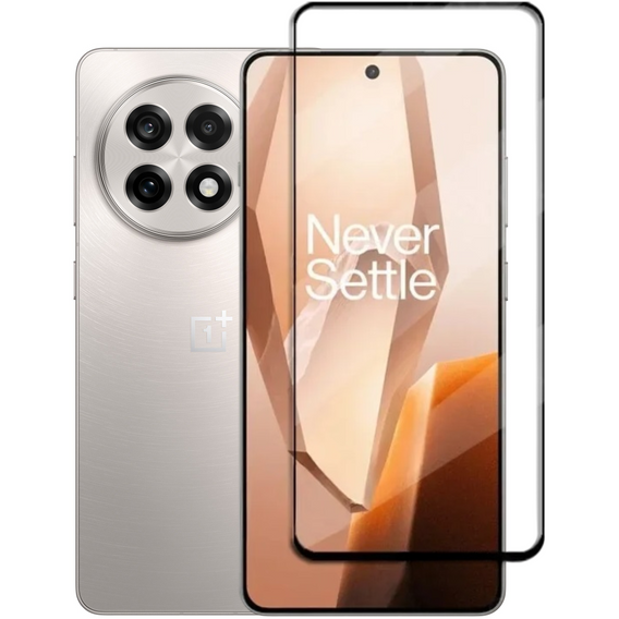 3D edzett üveg OnePlus 13R készülékhez, fekete keret