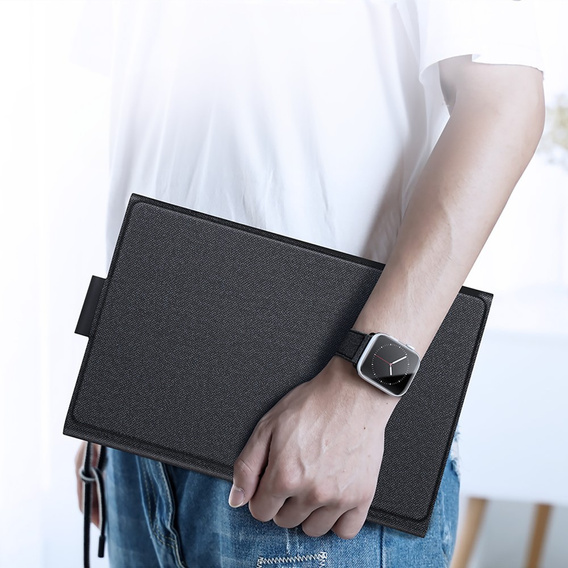 Tok + billentyűzet Samsung Galaxy Tab S10 Ultra, Dux Ducis TouchPad Leather Pen Slot, fekete