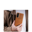 NILLKIN flip tok Samsung Galaxy A56, CamShield Qin Pro, bőr, fekete