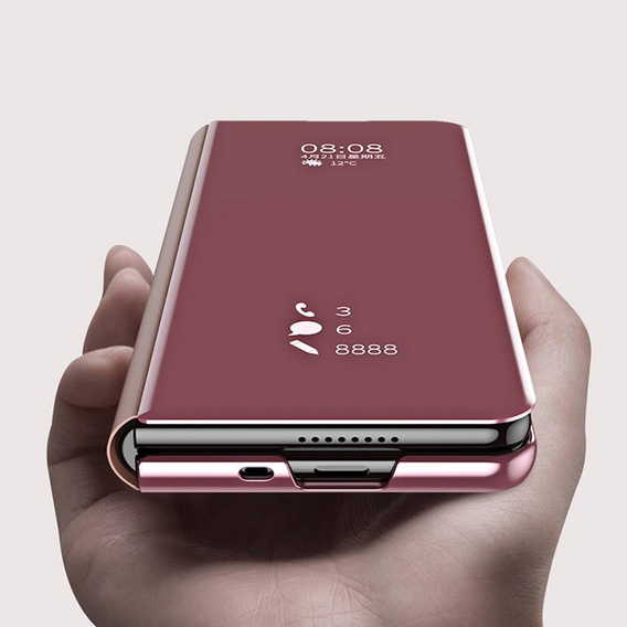 Telefontok a Samsung Galaxy Z Fold3 5G, Clear View, rózsaszín rose gold