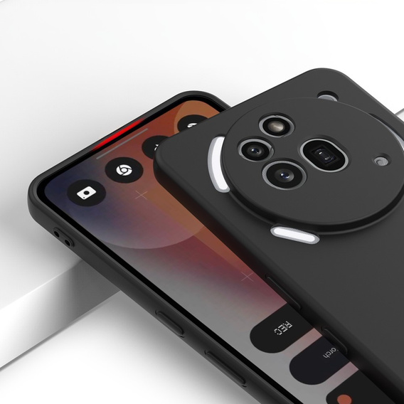 Telefontok a Nothing Phone 3a Pro, Silicone Lite, fekete