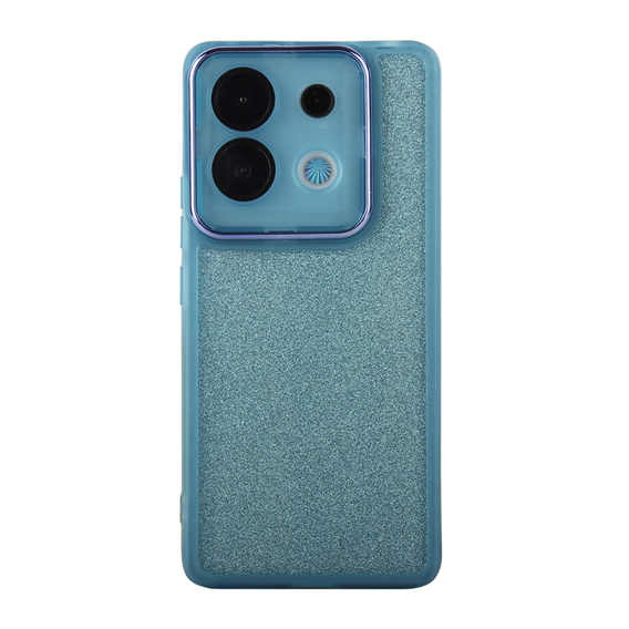 Tok Xiaomi Redmi Note 13 5G, Glittery Powder, kék + 9H edzett üveg