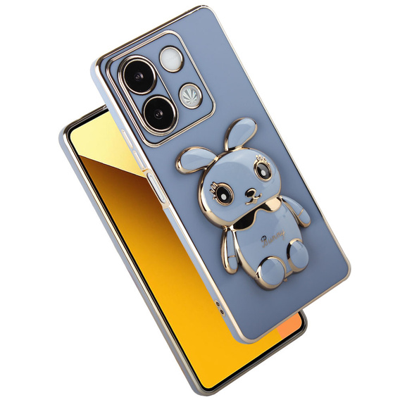 Tok Xiaomi Redmi Note 13 5G, Rabbit, kék + Edzett üveg 9H