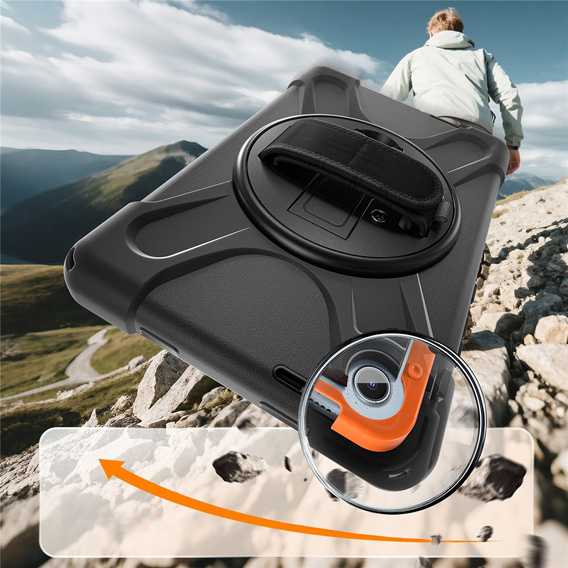 Páncélozott tok állvánnyal és vállpánttal a Lenovo Tab One készülékhez