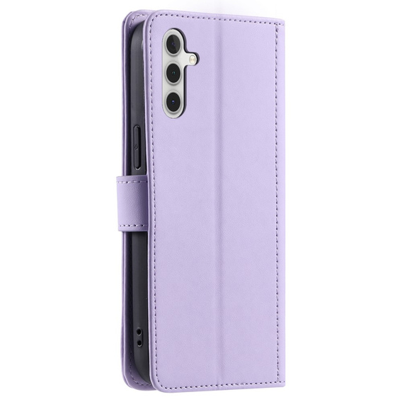 Flap tok Samsung Galaxy A55 5G, Rhombus Crossbody Leather, lila
