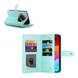 Pattintható tok a Honor Magic 7 Lite, Wallet Zipper Pocket, menta