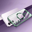 Tok Samsung Galaxy A35 5G-hoz, Electro MagSafe, zöld + üveg a képernyőhöz