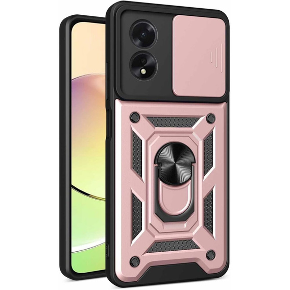 Telefontok a Oppo A38 4G / Oppo A18 4G, CamShield Slide, rózsaszín rose gold