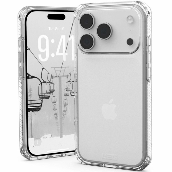 Urban Armor Gear tok iPhone 17 Pro Max, Plyo, páncélozott, jég