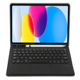 Tok + billentyűzet iPad 10.9 2022 10 Gen, TouchPad Pen Slot, fekete