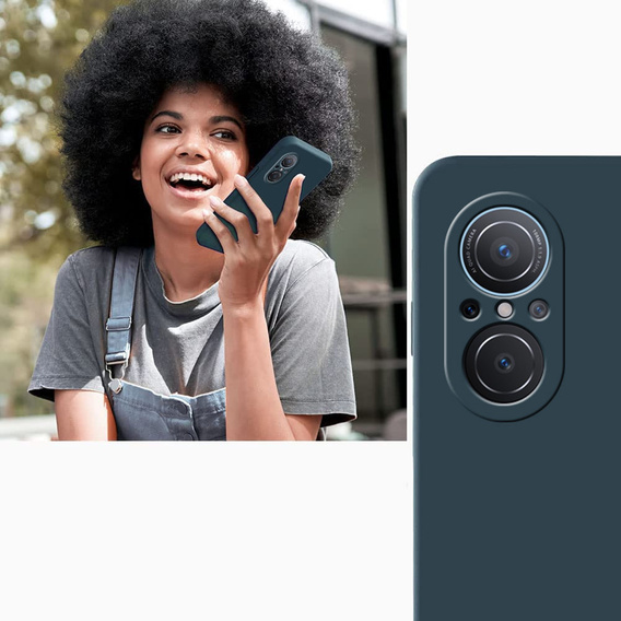 Telefontok a Huawei Nova 9 SE, Silicone Lite, sötétzöld
