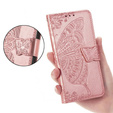 Pattintható tok a Xiaomi Poco F6, Butterfly, rózsaszín rose gold