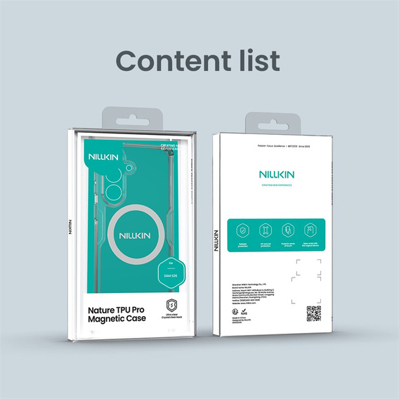NILLKIN Nature TPU MagSafe tok Samsung Galaxy S26-hoz, átlátszó