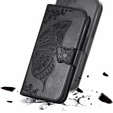 Pattintható tok a Infinix Hot 40i, Butterfly, fekete