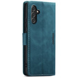 Telefontok a Samsung Galaxy A14 4G/5G, ERBORD Vintage, pénztárca patenttal, kék