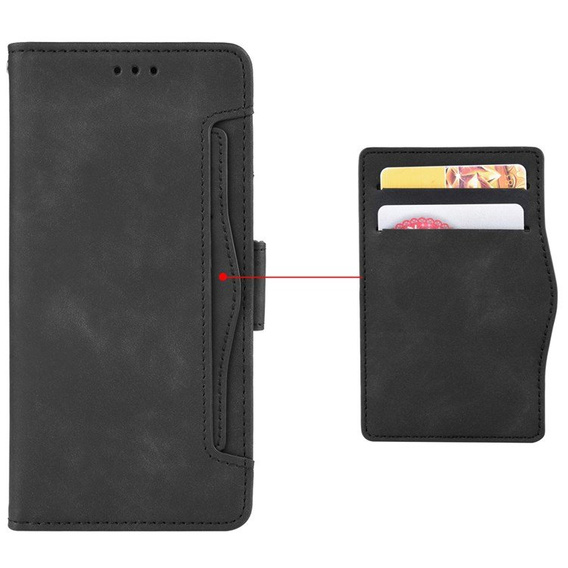 Pattintható tok a Huawei Nova Y70 4G, Card Slot, fekete