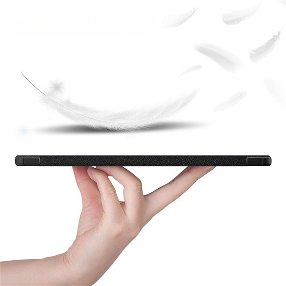 Tok Samsung Galaxy Tab S9 Plus, Smartcase tolltartóval, fekete