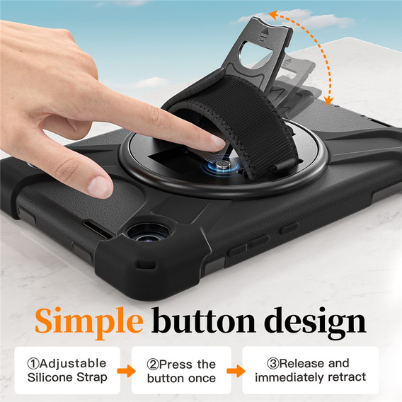 Páncélozott tok állvánnyal és vállpánttal a Lenovo Tab One készülékhez