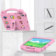 Gyermek tok Samsung Tab A8 10.5 X200 / X205, Cute Patterns, állvánnyal, rózsaszín