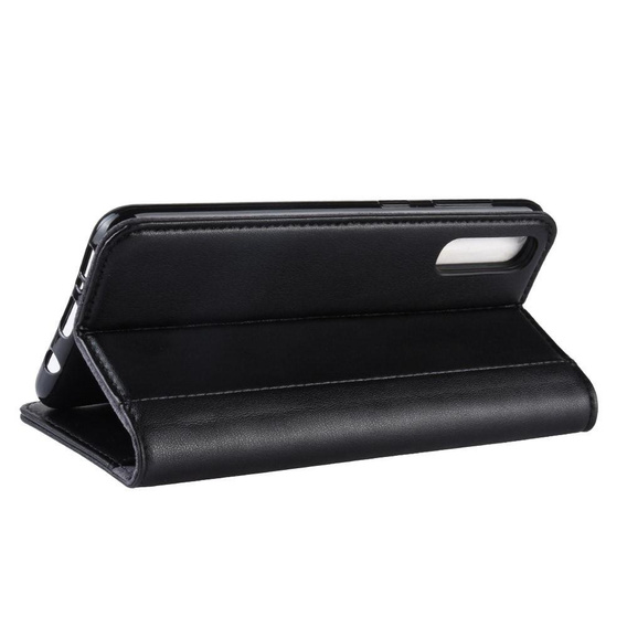 Pattintható tok a Samsung Galaxy A50 / A30s, Leather Flexi Book, fekete