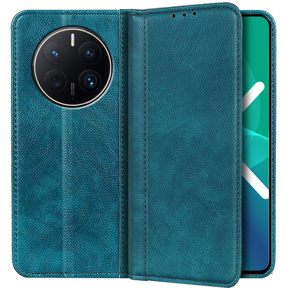 Telefontok a Huawei Mate 50 Pro, Wallet Litchi Leather, zöld