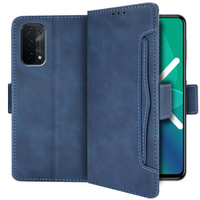 Pattintható tok a OPPO A54 5G / A74 5G / A93 5G, Card Slot, kék