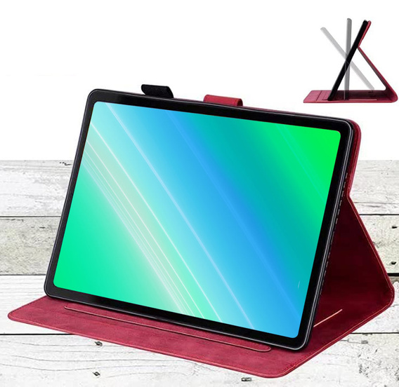 Tok iPad 10.2" 2021/2020/2019 (9/8/7 gen.), pánttal, animal, piros